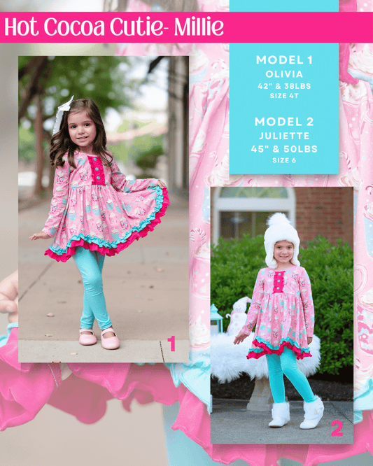 Hot Cocoa Cutie Millie Tunic Set- Preorder