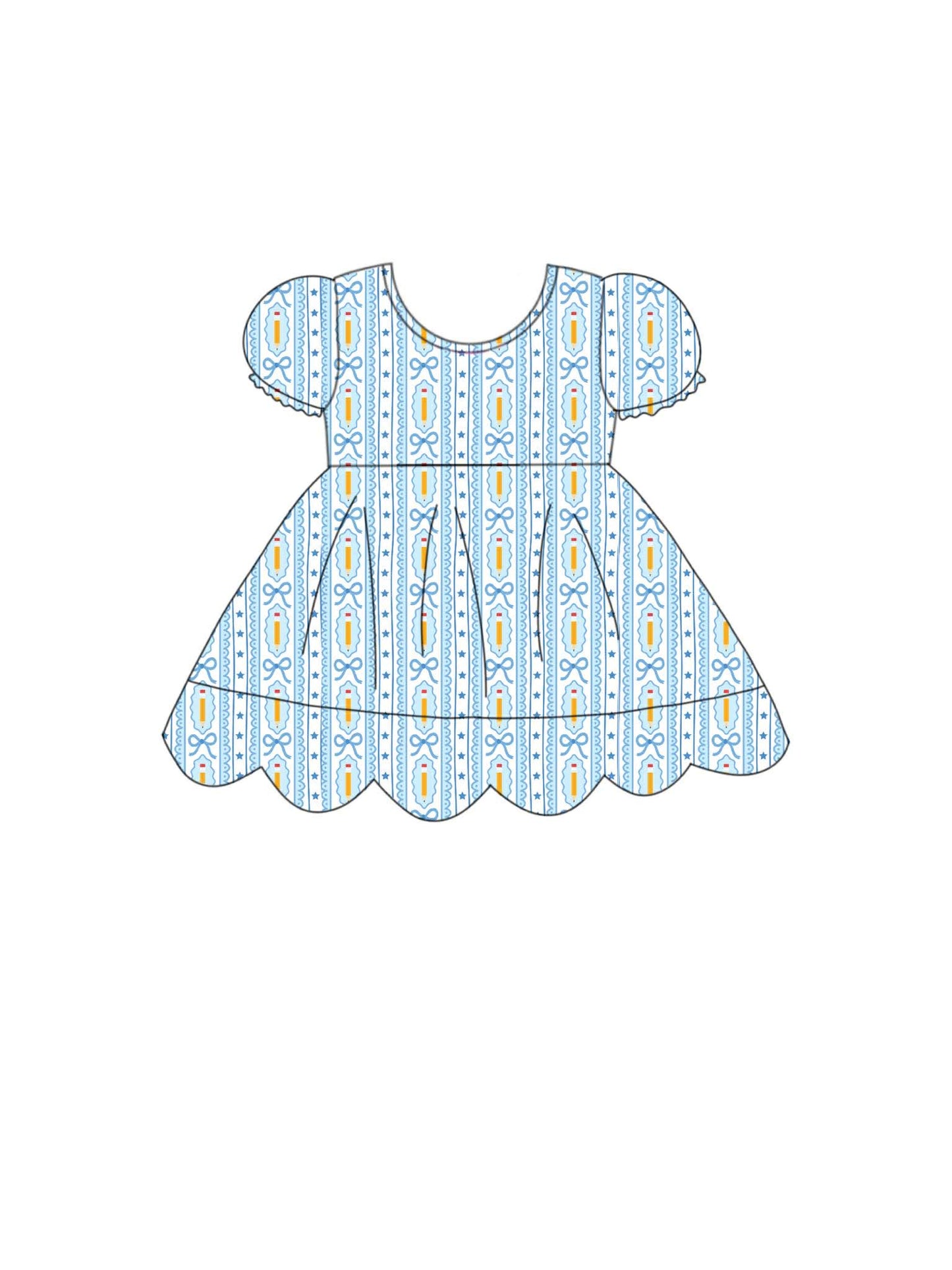 Pencil Me Pretty Top- {{ Primary Play }} Mix & Match - RTS