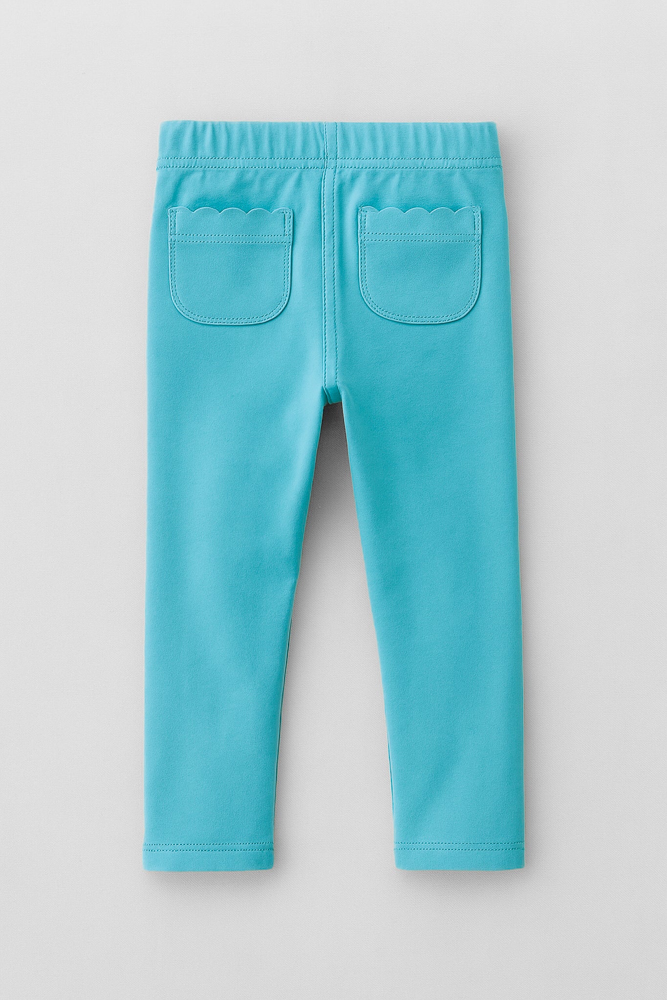 Teal: Scallop Booty Pocket Leggings- RTS
