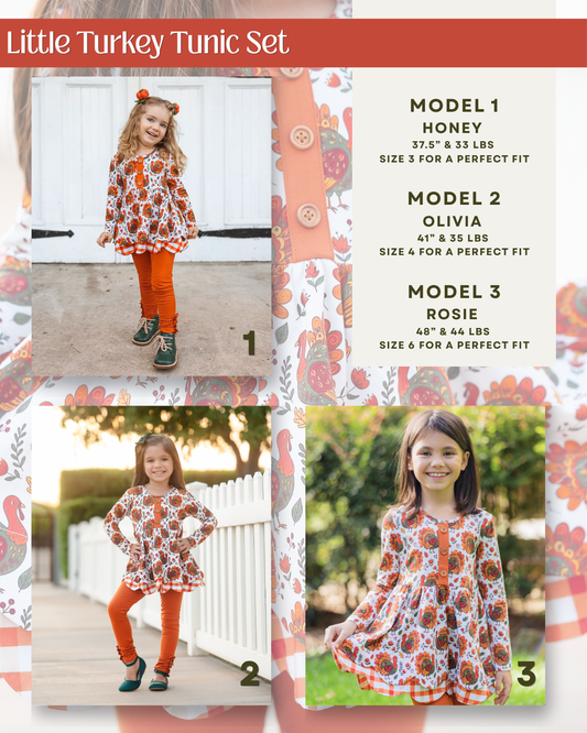 Little Turkey Tunic Set - Preorder {{Available 8.12 8pm EST}}