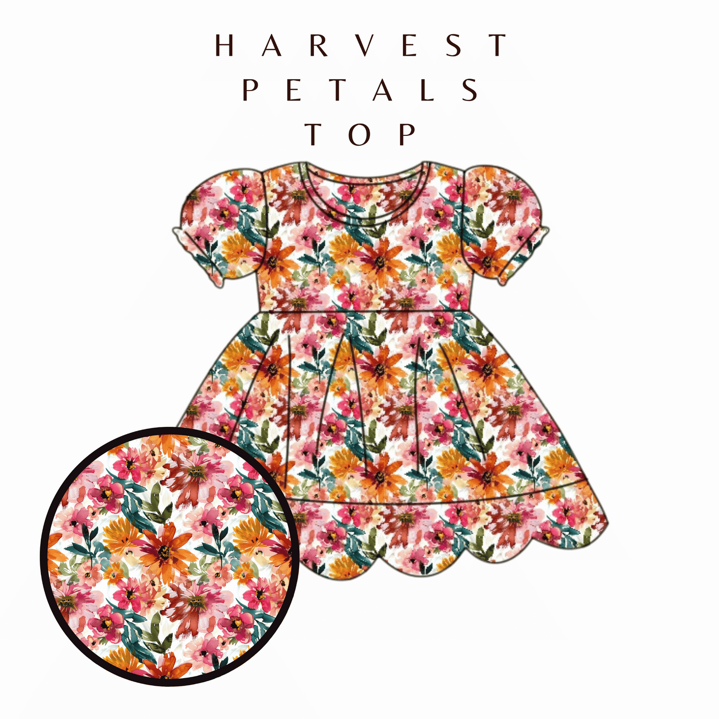 Harvest Petals Top - RTS