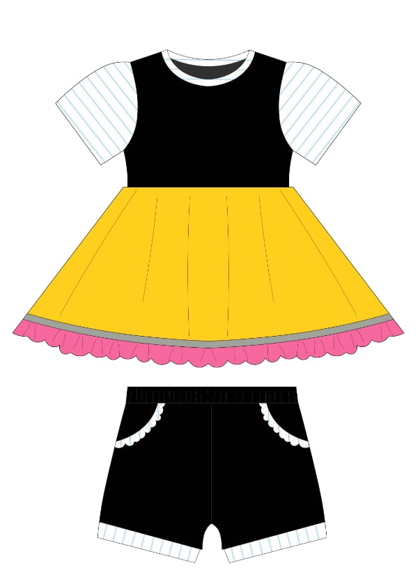 Girl’s 2pc {{Perfectly Penciled}} Cozy Essentials - RTS