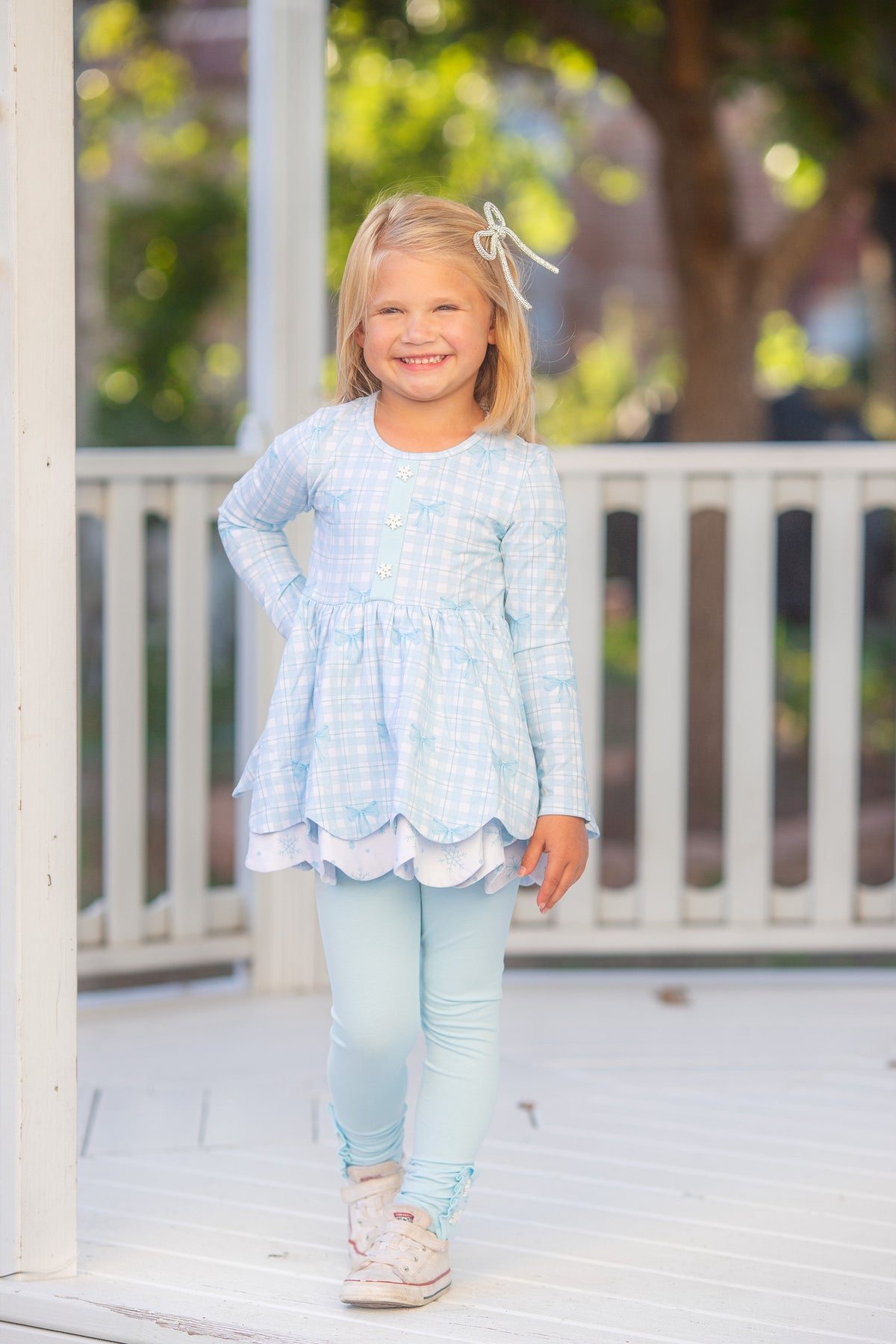 {{ Winter Blue-tiful }} Tunic Set- Preorder