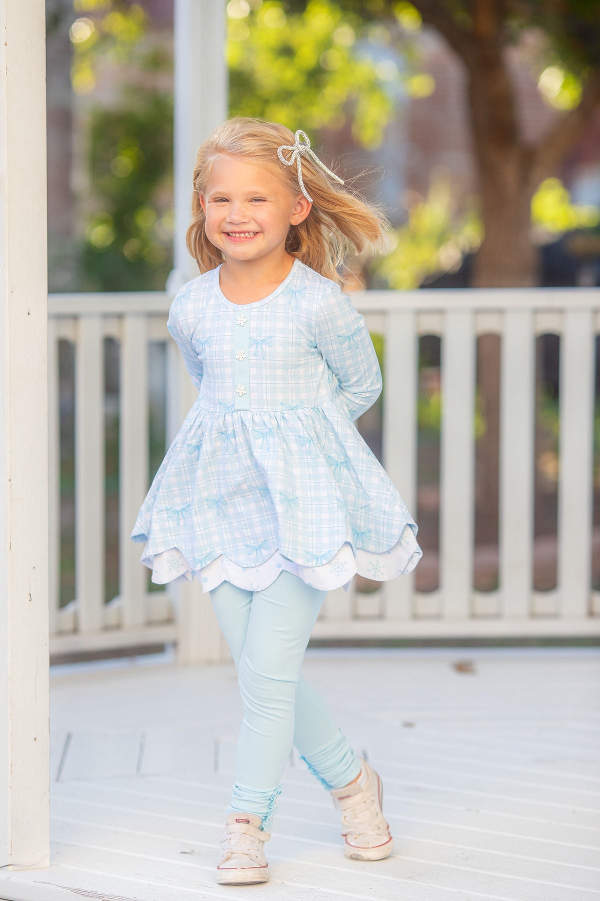 {{ Winter Blue-tiful }} Tunic Set- Preorder