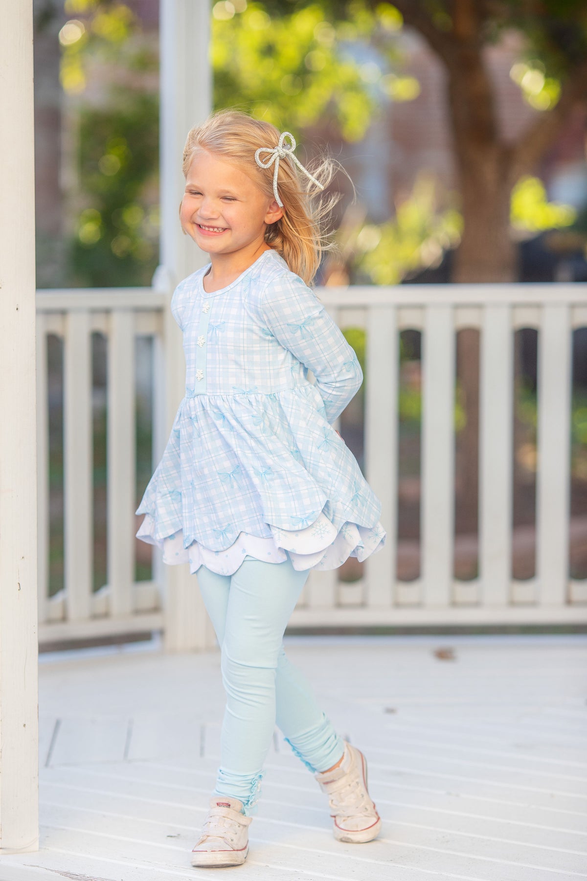 {{ Winter Blue-tiful }} Tunic Set- Preorder