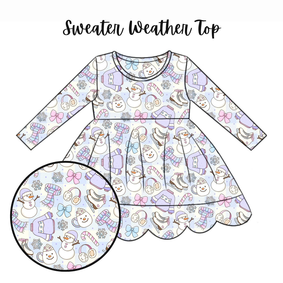 Sweater Weather Top {{Snowy Mix & Match }} - Preorder