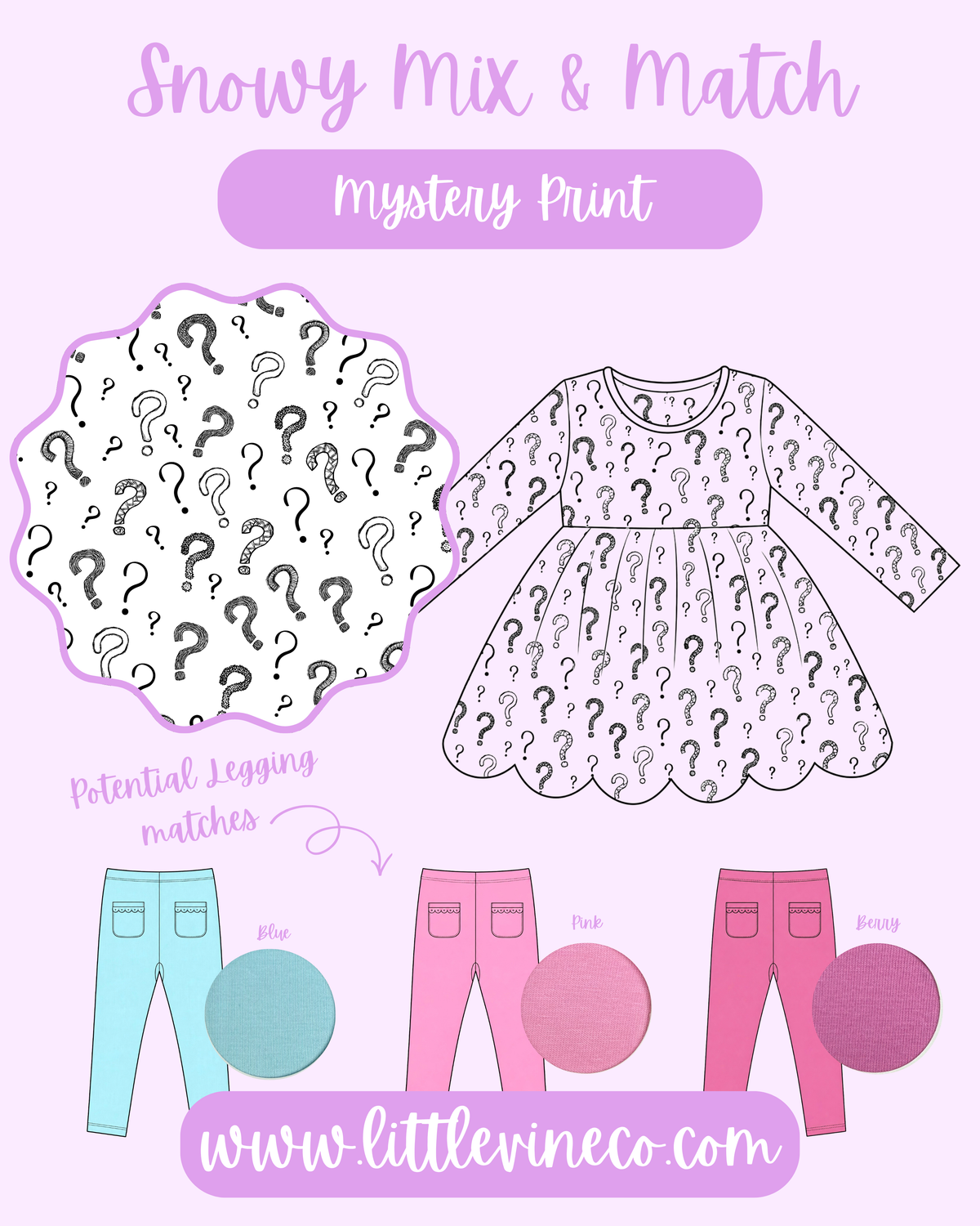 Mystery Print Top {{Snowy Mix & Match }} - Preorder