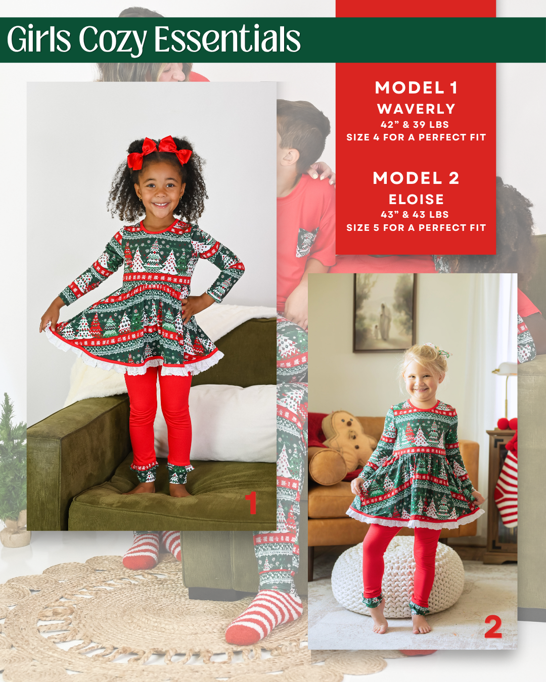 Girl’s 2pc {{Family Cozy Essentials}} - Preorder