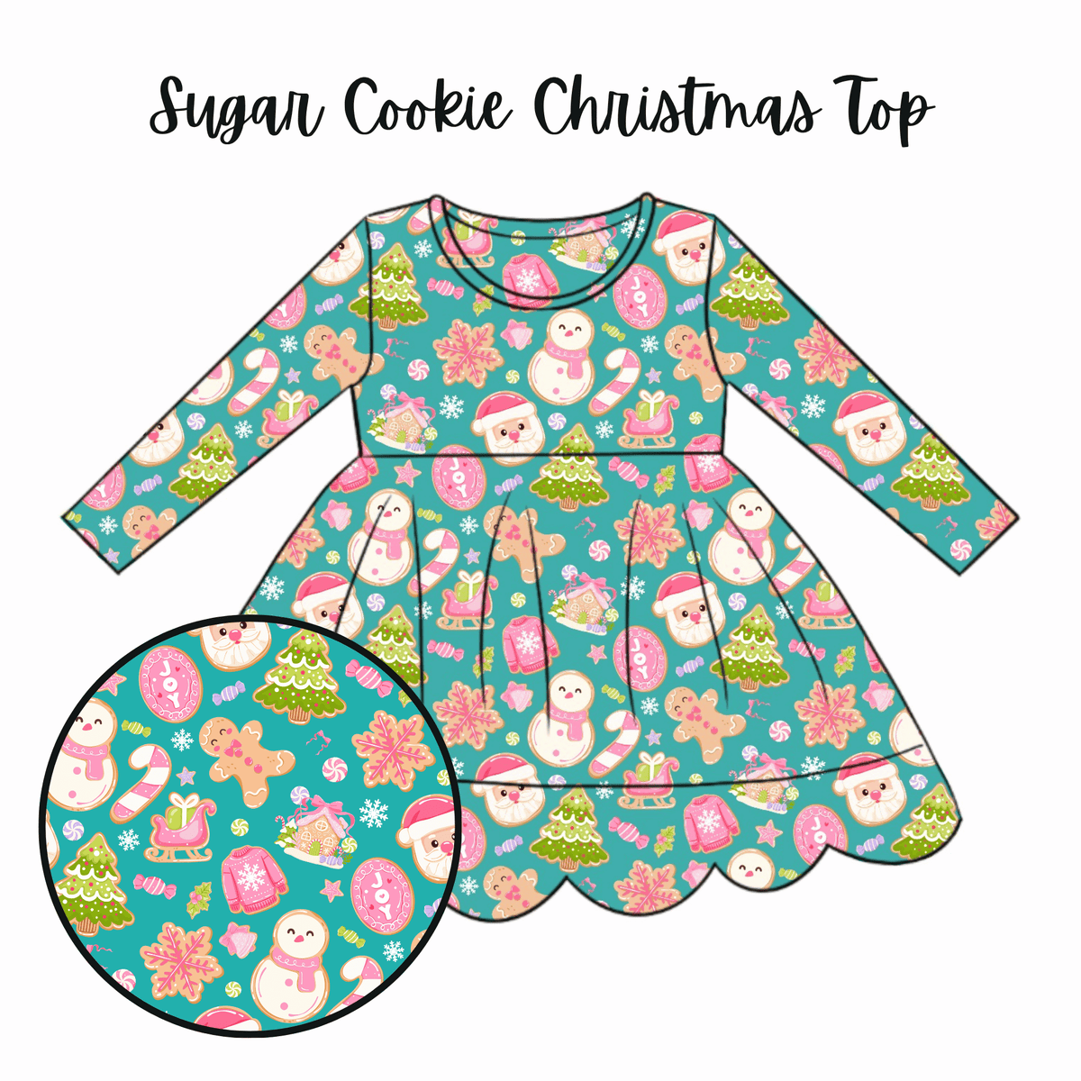 Sugar Cookie Christmas Top {{Merry Mix & Match}} - Preorder