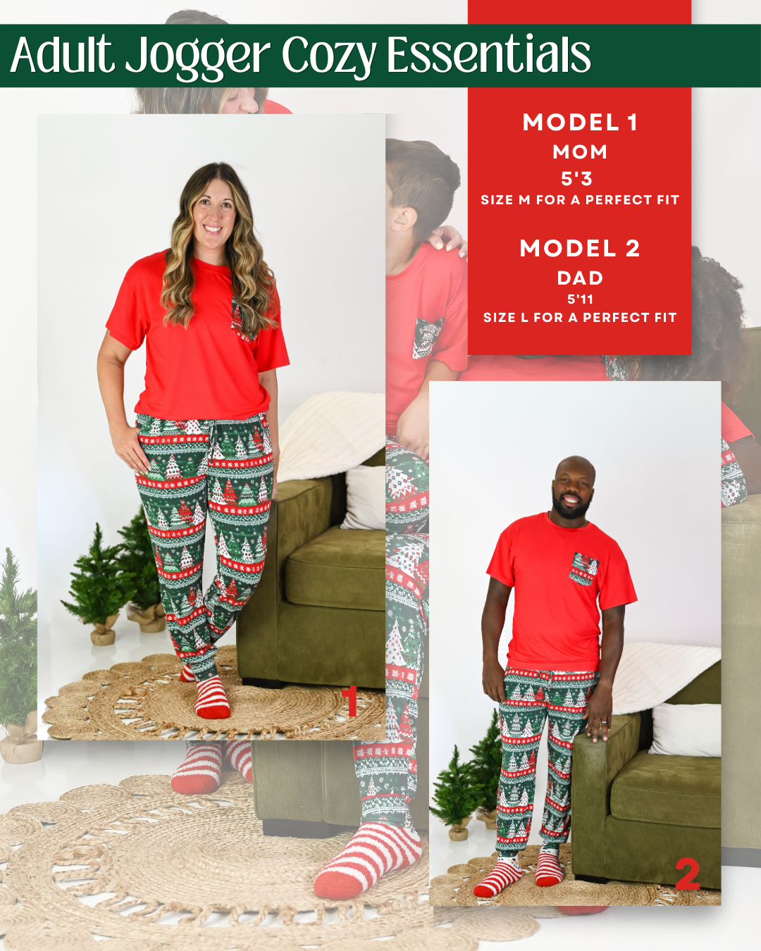 Adult 2pc Jogger {{Family Cozy Essentials}} - Preorder
