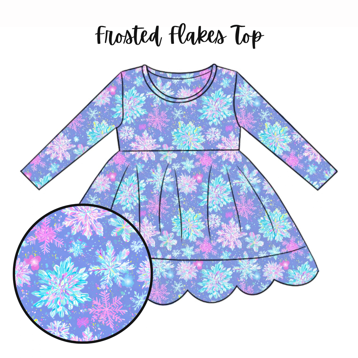 Frosted Flakes Top {{Snowy Mix & Match }} - Preorder