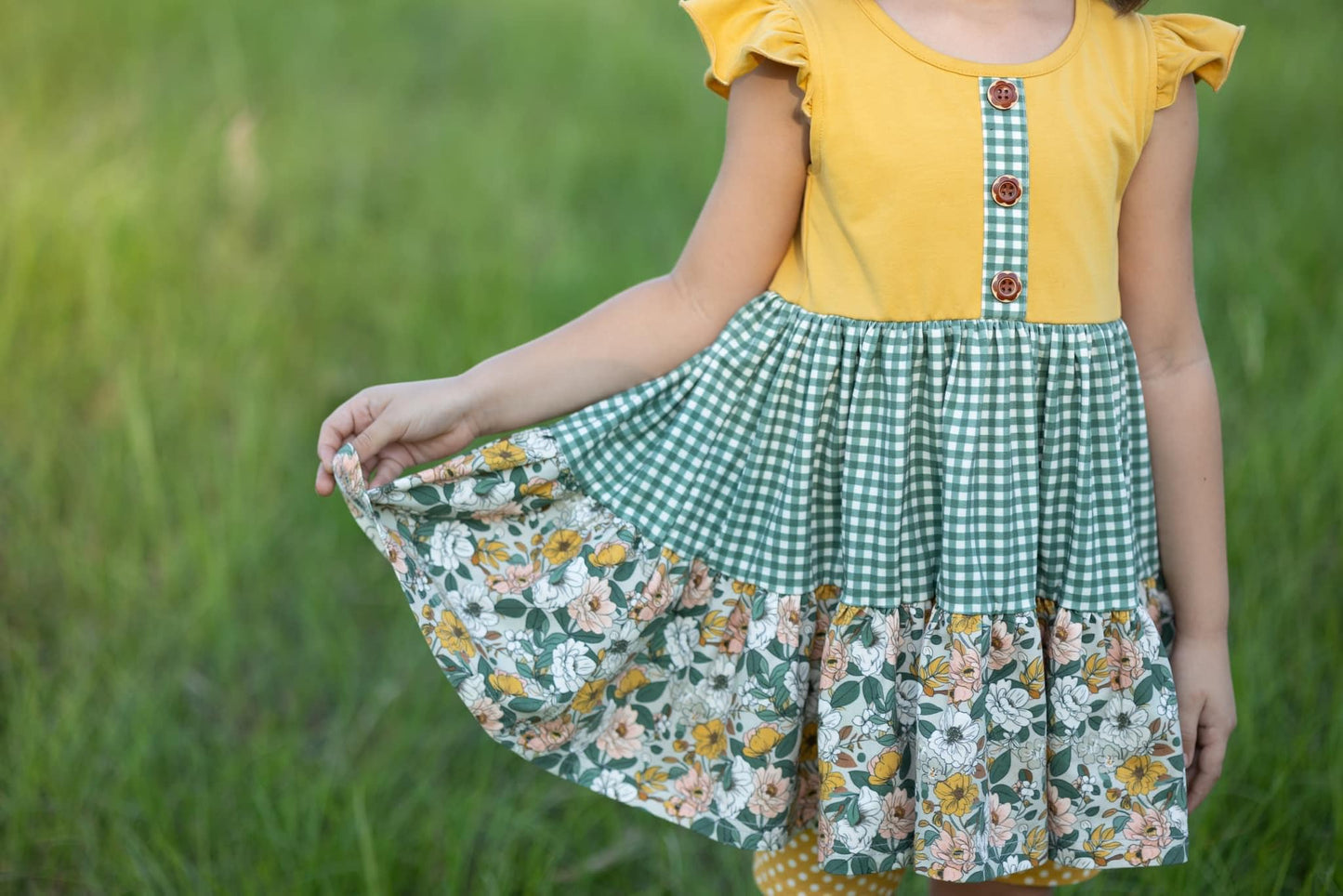 Marigold 3pc set Shorts and Leggings- RTS