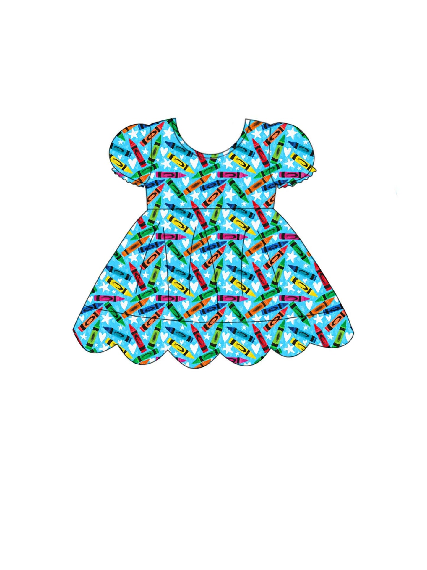 Crayon Cutie Top- {{ Primary Play }} Mix & Match - RTS
