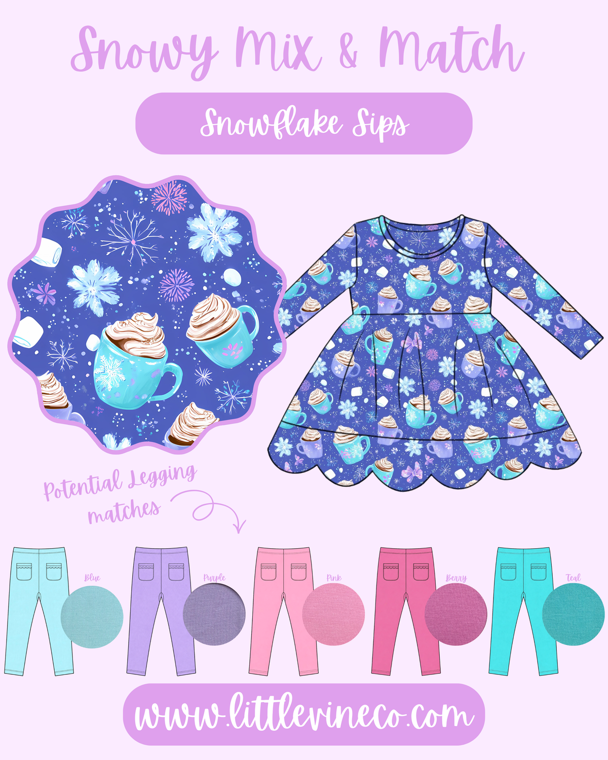 Snowflake Sips Top {{Snowy Mix & Match }} - Preorder