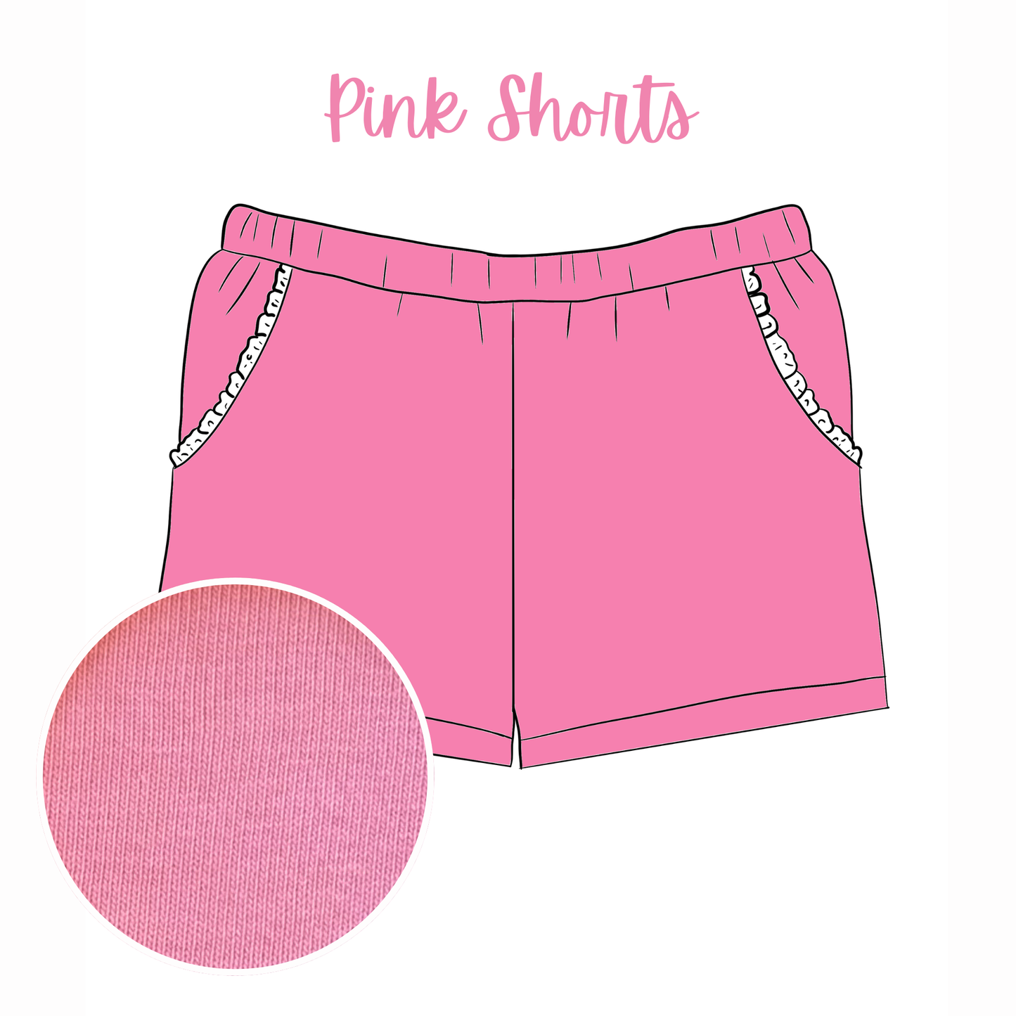 Pink Shorties - Summer Mix & Match- RTS