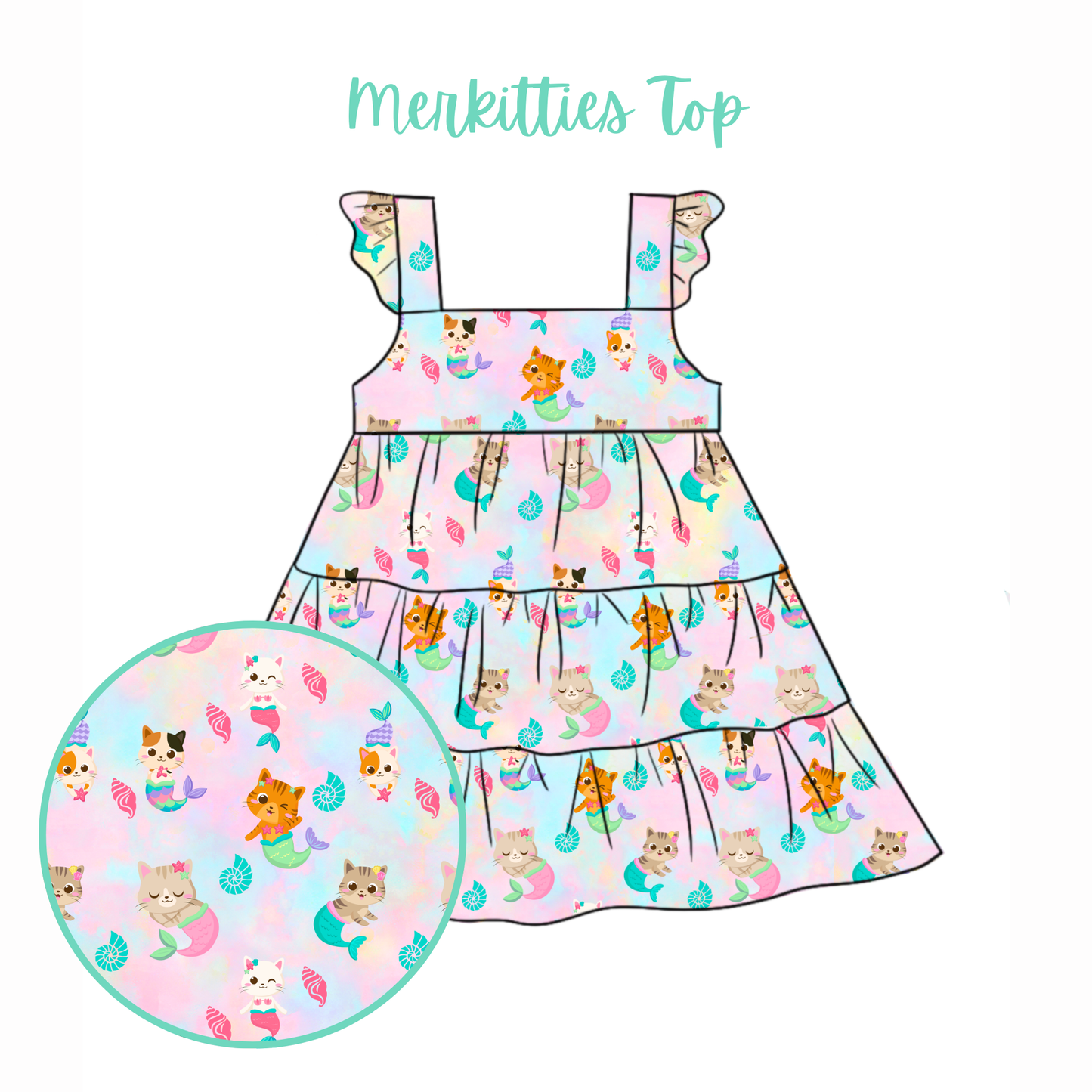 Merkitties Top- Summer Mix & Match - RTS