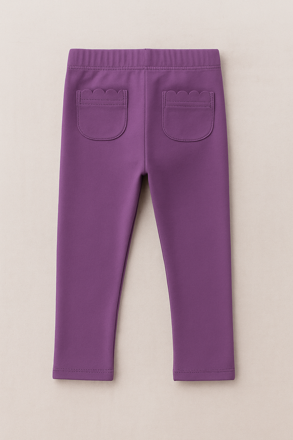 Purple: Scallop Booty Pocket Leggings- RTS