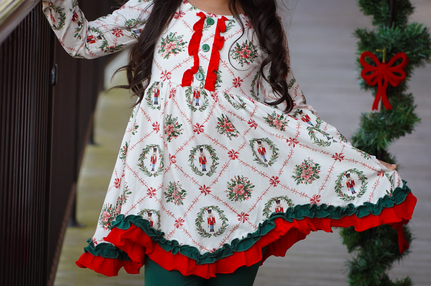 Merry Little Nutcracker Millie Tunic Set- Preorder