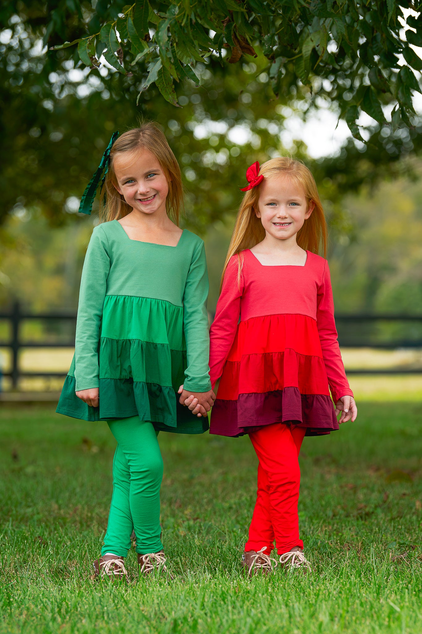 Green Winter Ombré {{ Alana & Natalie}} - RTS