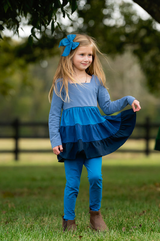 Blue Winter Ombré {{ Lucy & Maisie }}- RTS