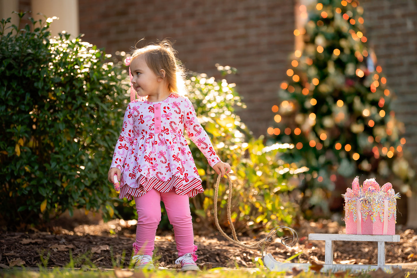 Candy Cane Cutie Tunic Set - Preorder