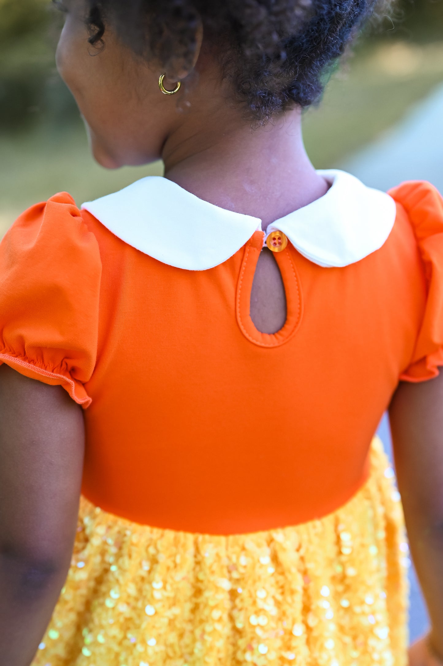 {{ Candy Corn Cutie }} Sequin Dress 1pc - Preorder