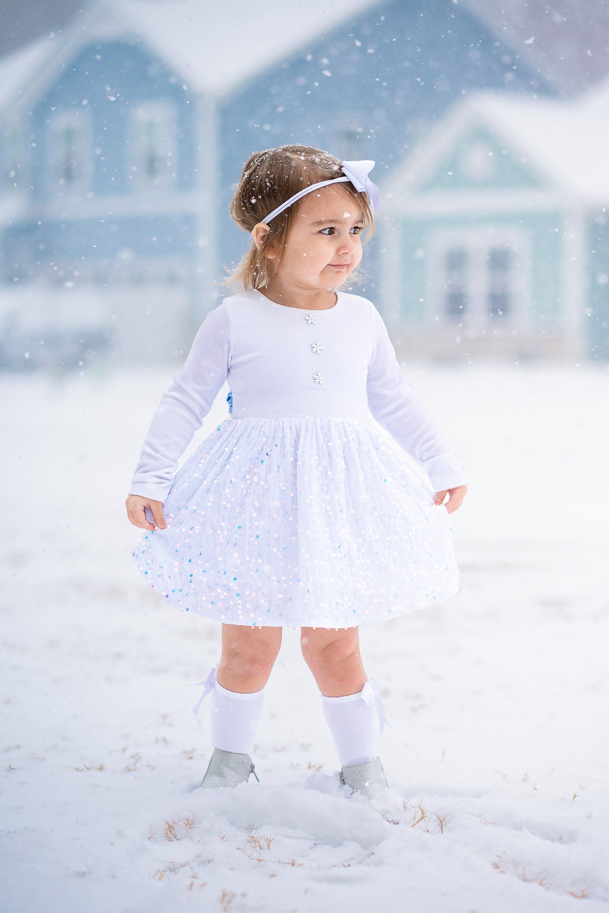 Snow & Sequins Dress - Preorder