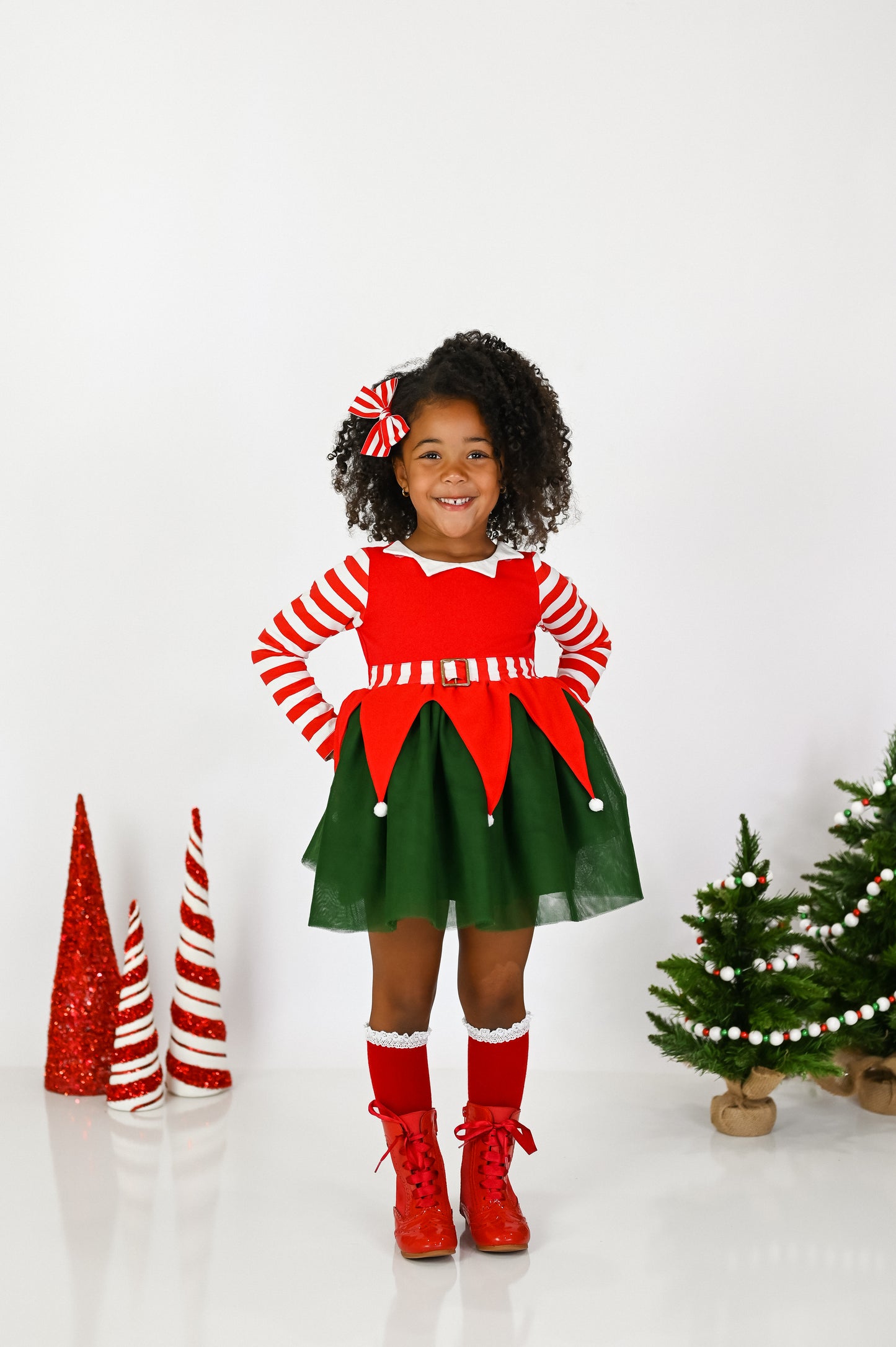 Santa's Little Helper Tulle Dress - Preorder