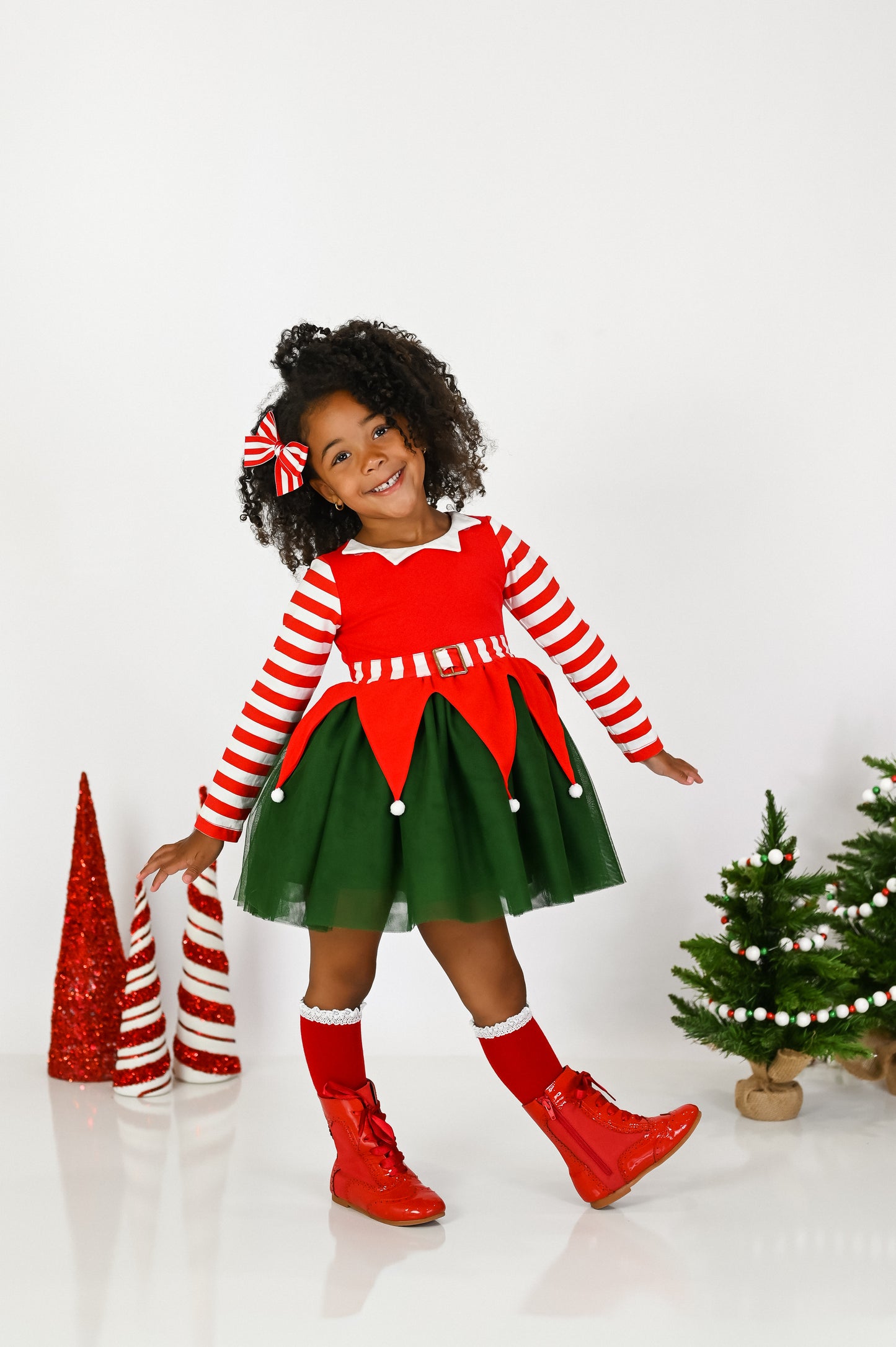 Santa's Little Helper Tulle Dress - Preorder