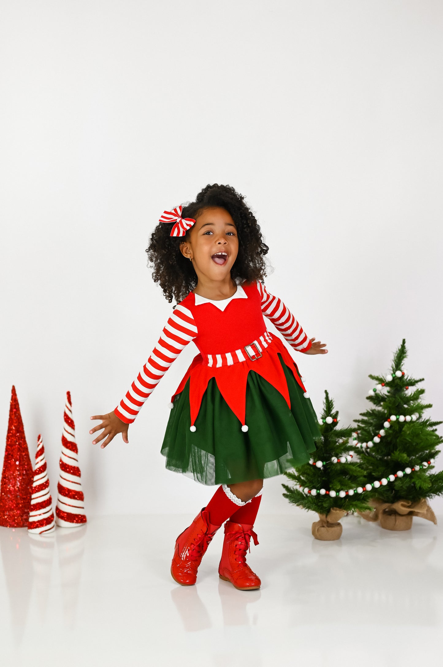 Santa's Little Helper Tulle Dress - Preorder