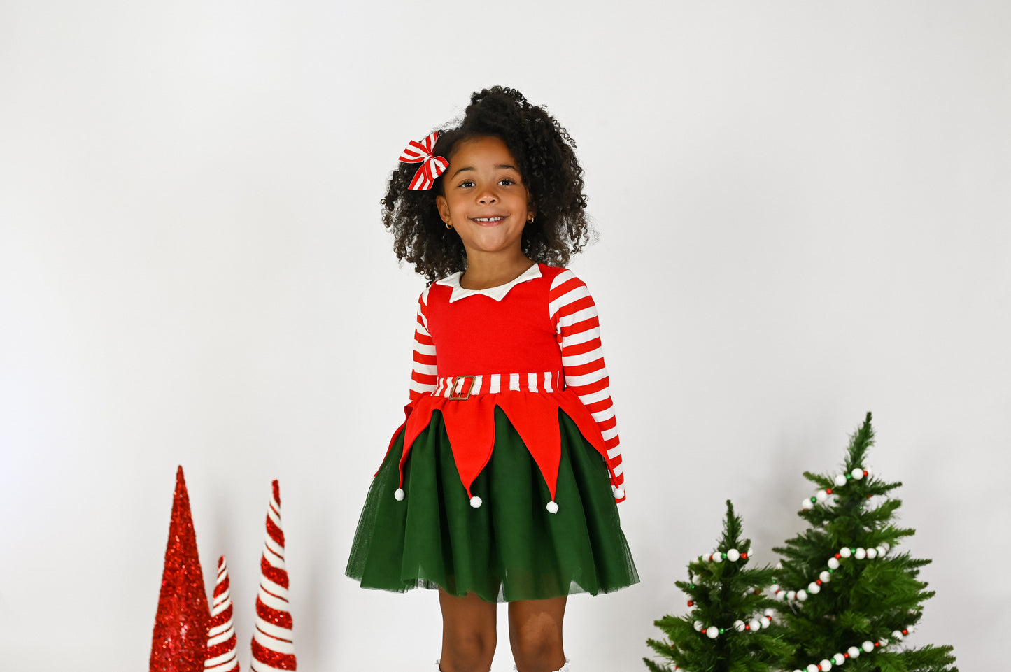 Santa's Little Helper Tulle Dress - Preorder