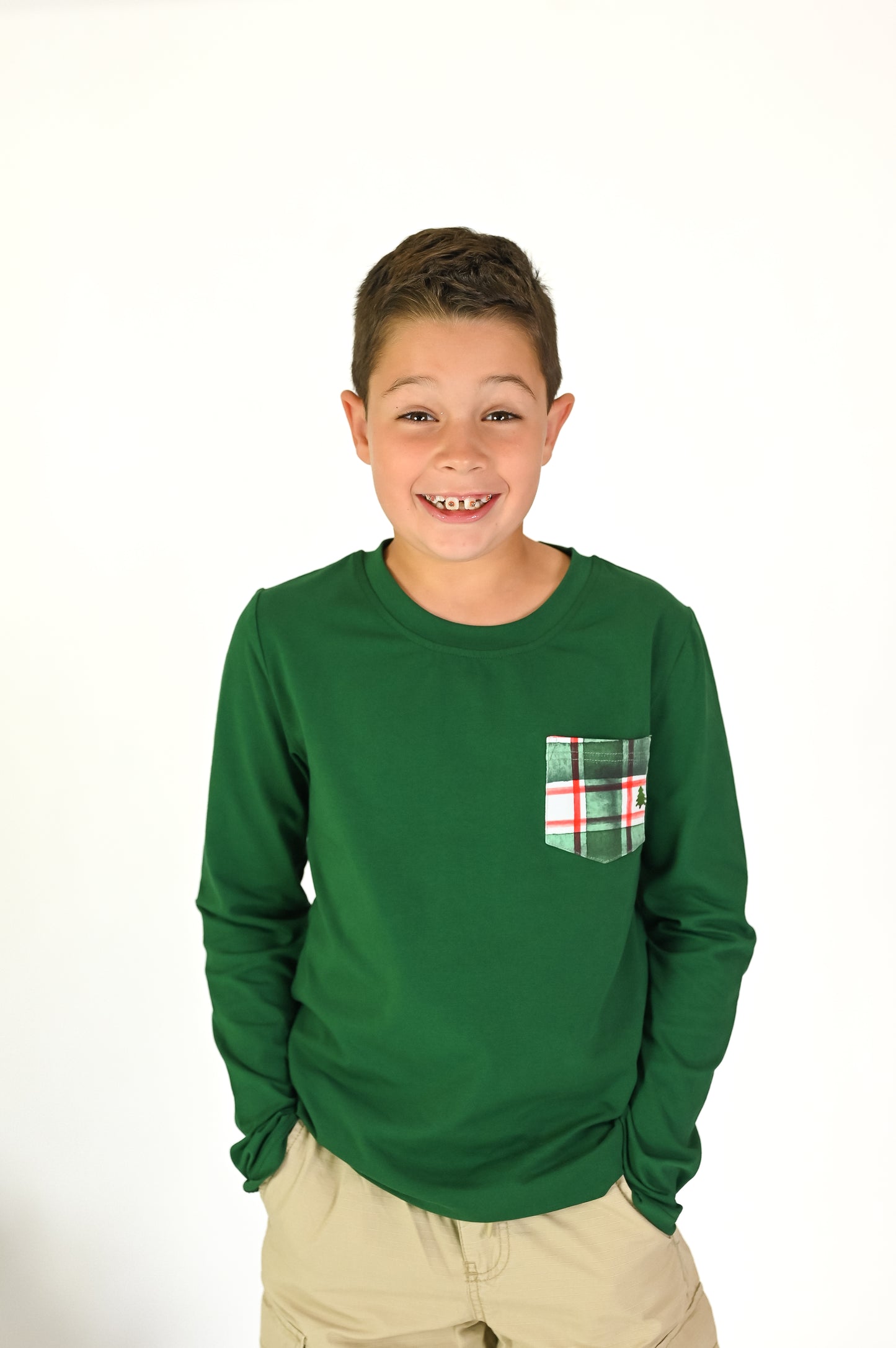 Benjamin Pocket Tee {{Christmas Ombre}} - Preorder