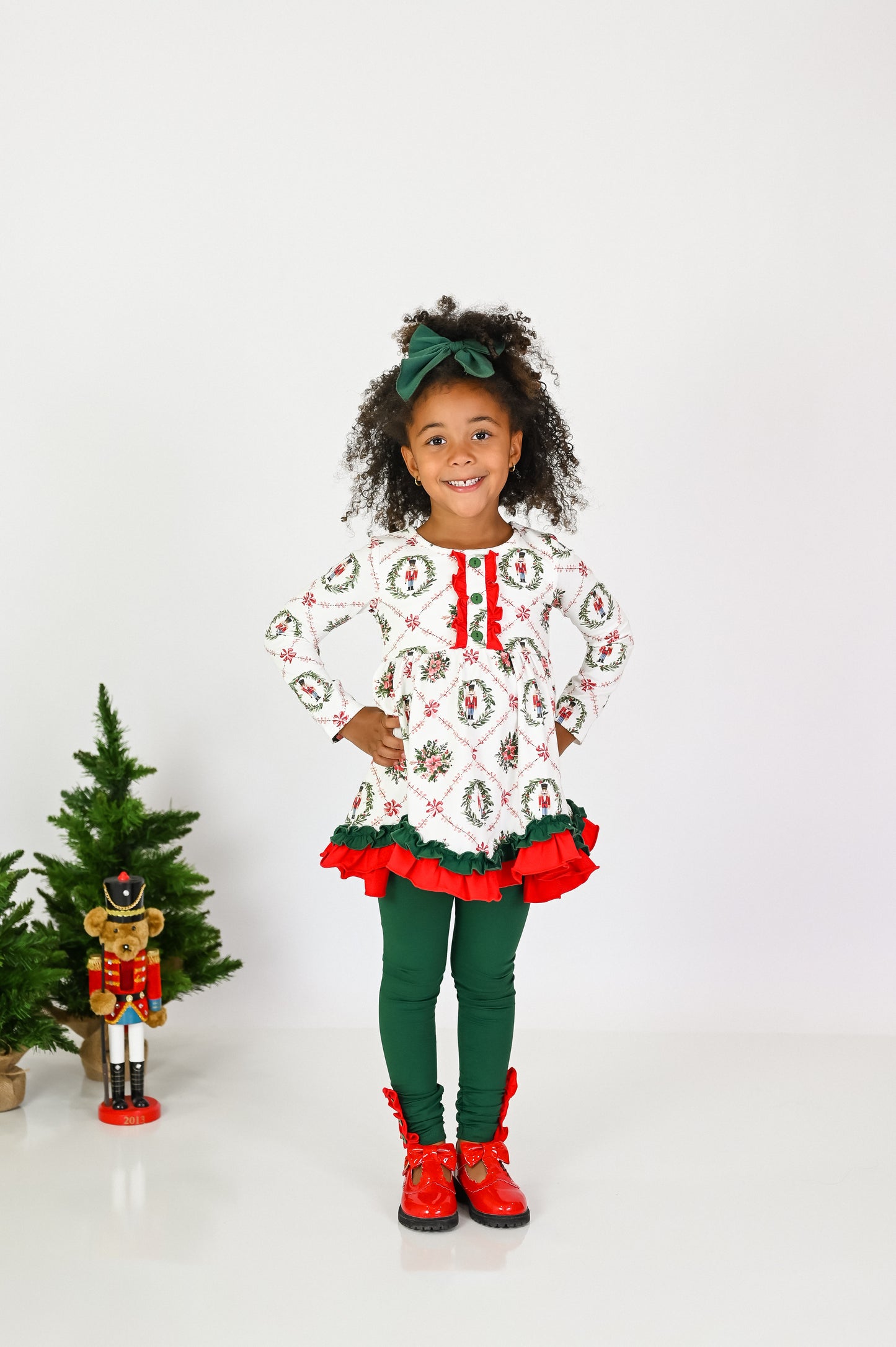 Merry Little Nutcracker Millie Tunic Set- Preorder