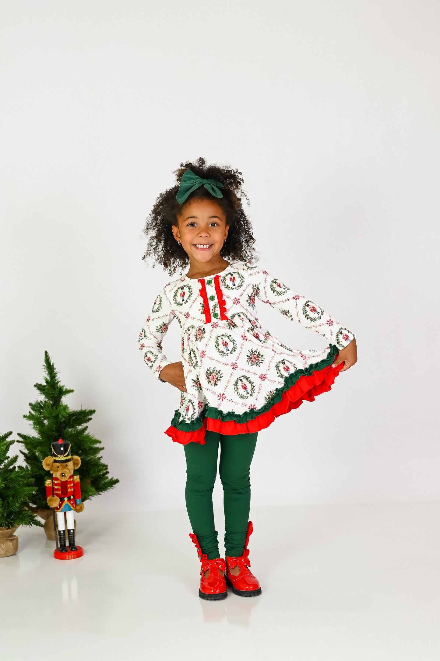 Merry Little Nutcracker Millie Tunic Set- Preorder