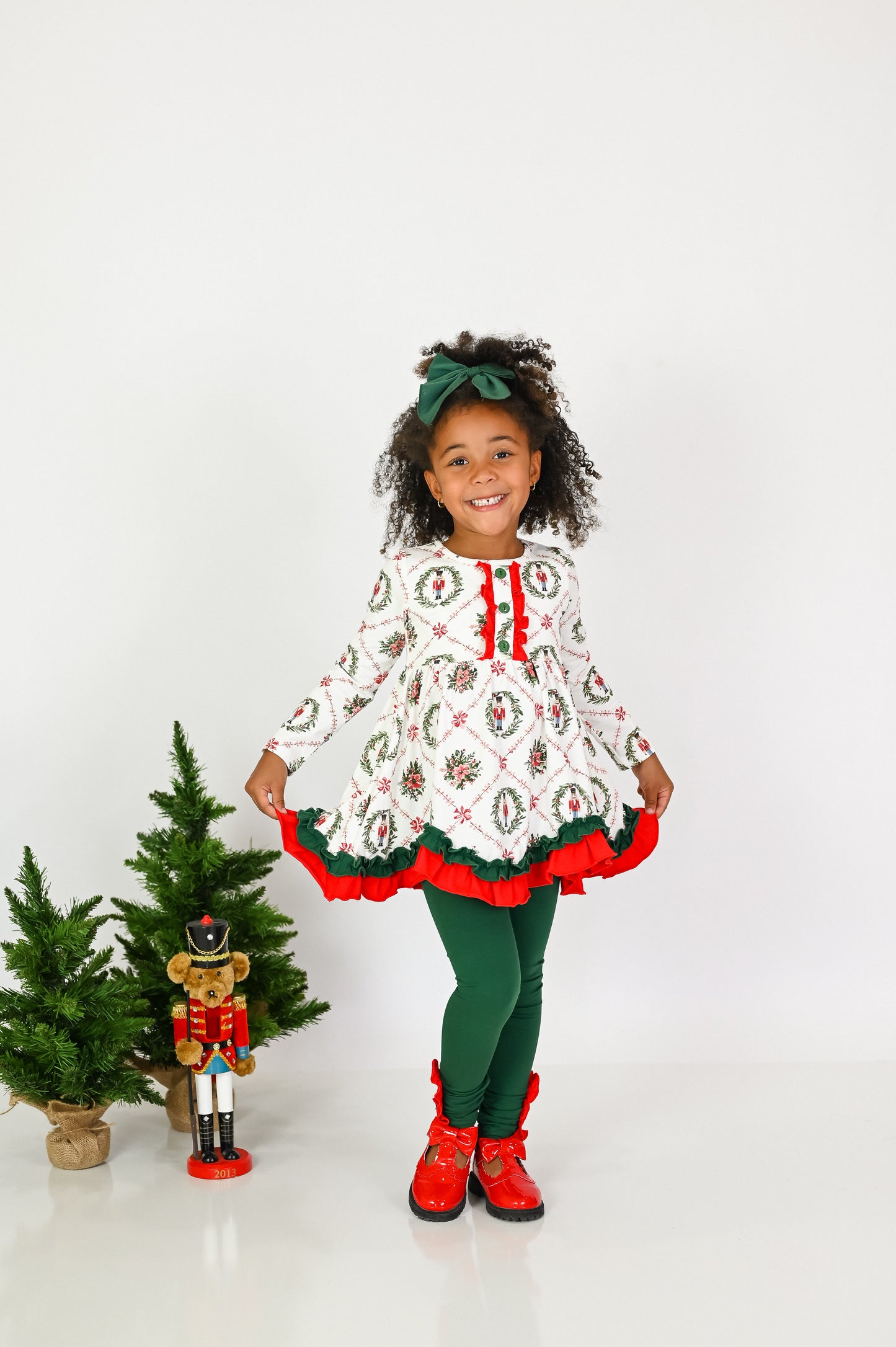 Merry Little Nutcracker Millie Tunic Set- Preorder