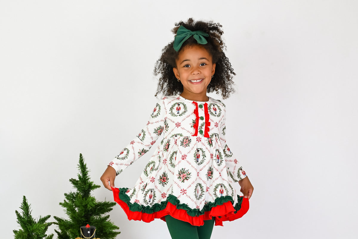 Merry Little Nutcracker Millie Tunic Set- Preorder