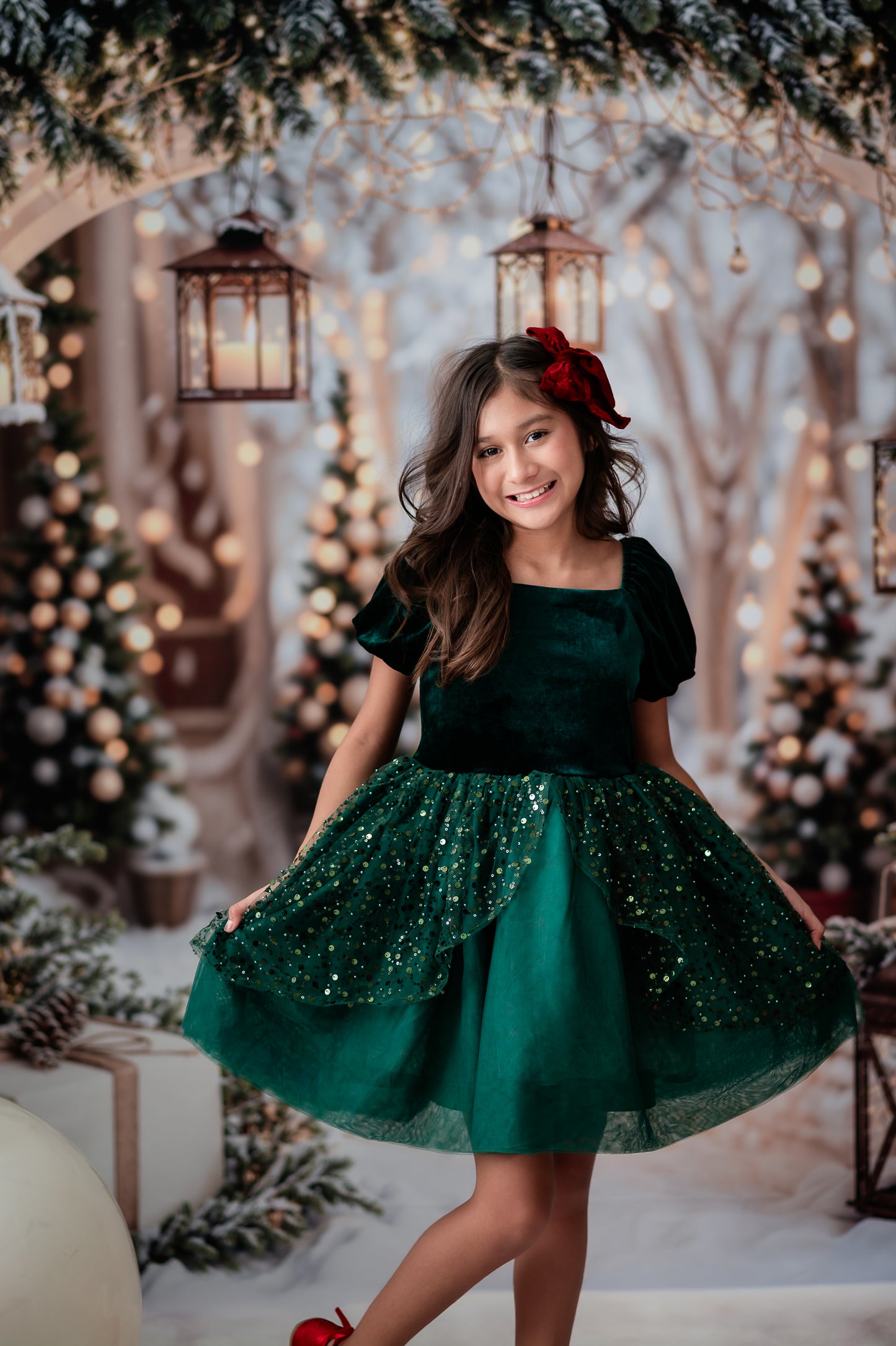 Evergreen Elliette Dress - Preorder {{Available 8.12 8pm EST}}