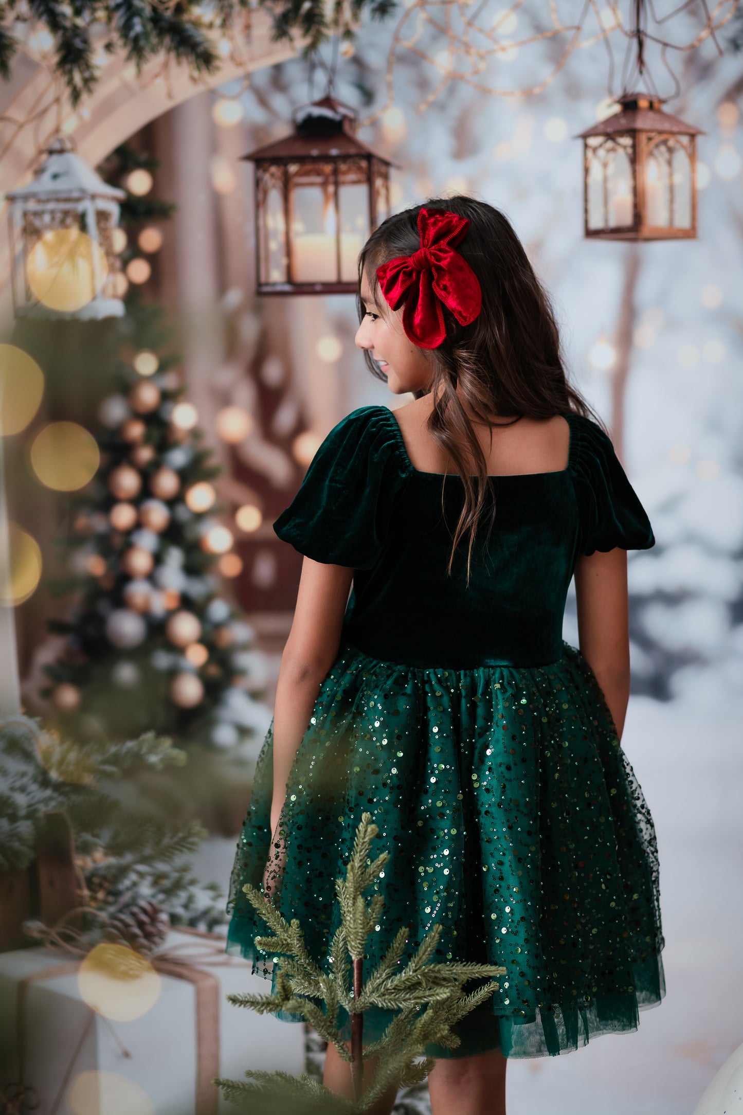 Evergreen Elliette Dress - Preorder {{Available 8.12 8pm EST}}