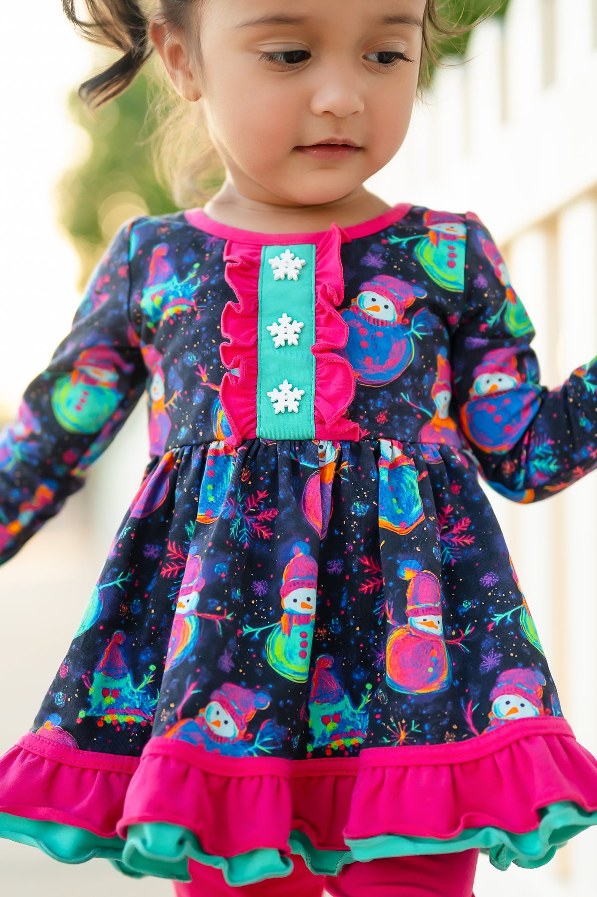 Neon Snowman Tunic Set- Preorder