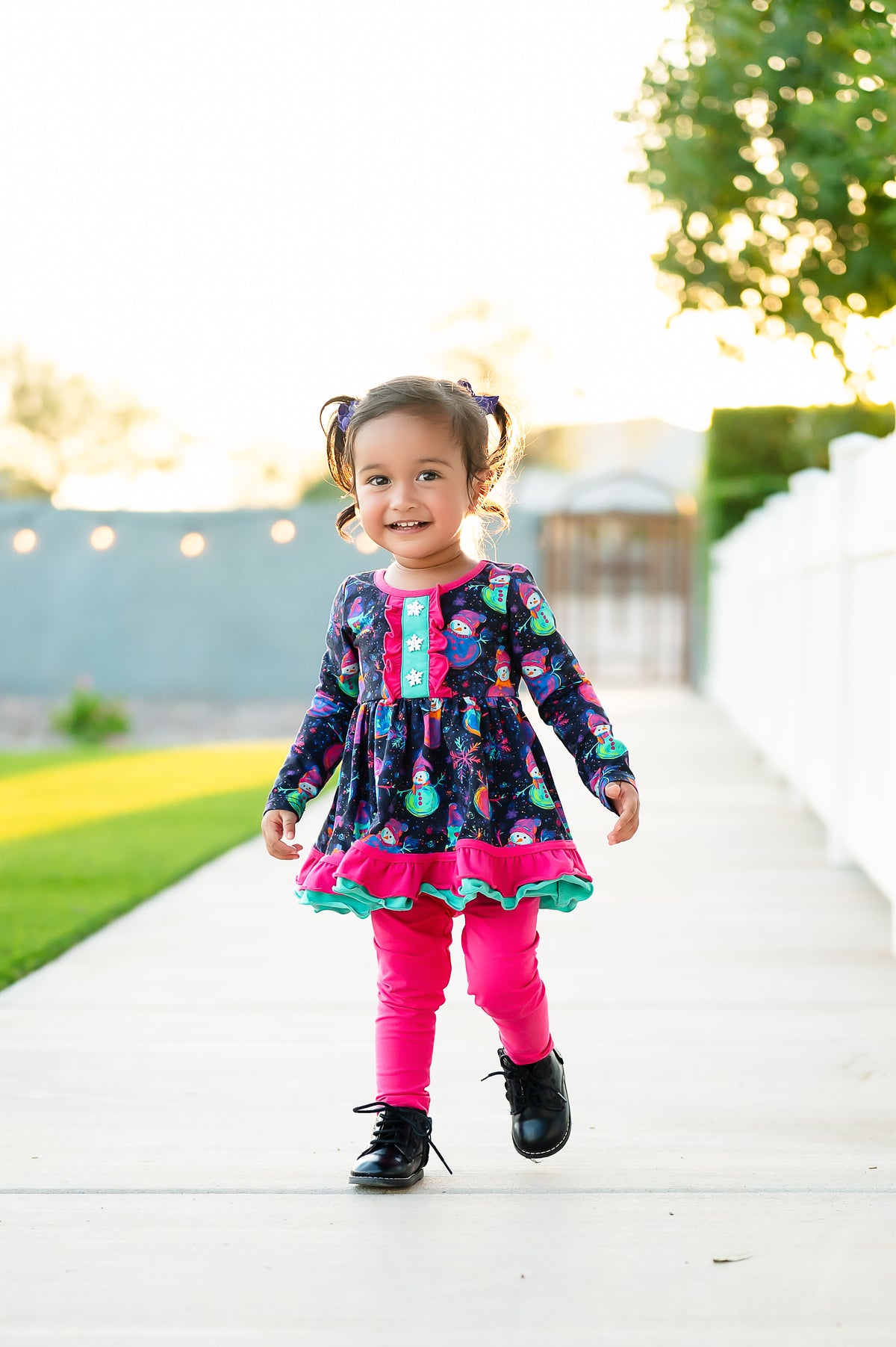 Neon Snowman Tunic Set- Preorder