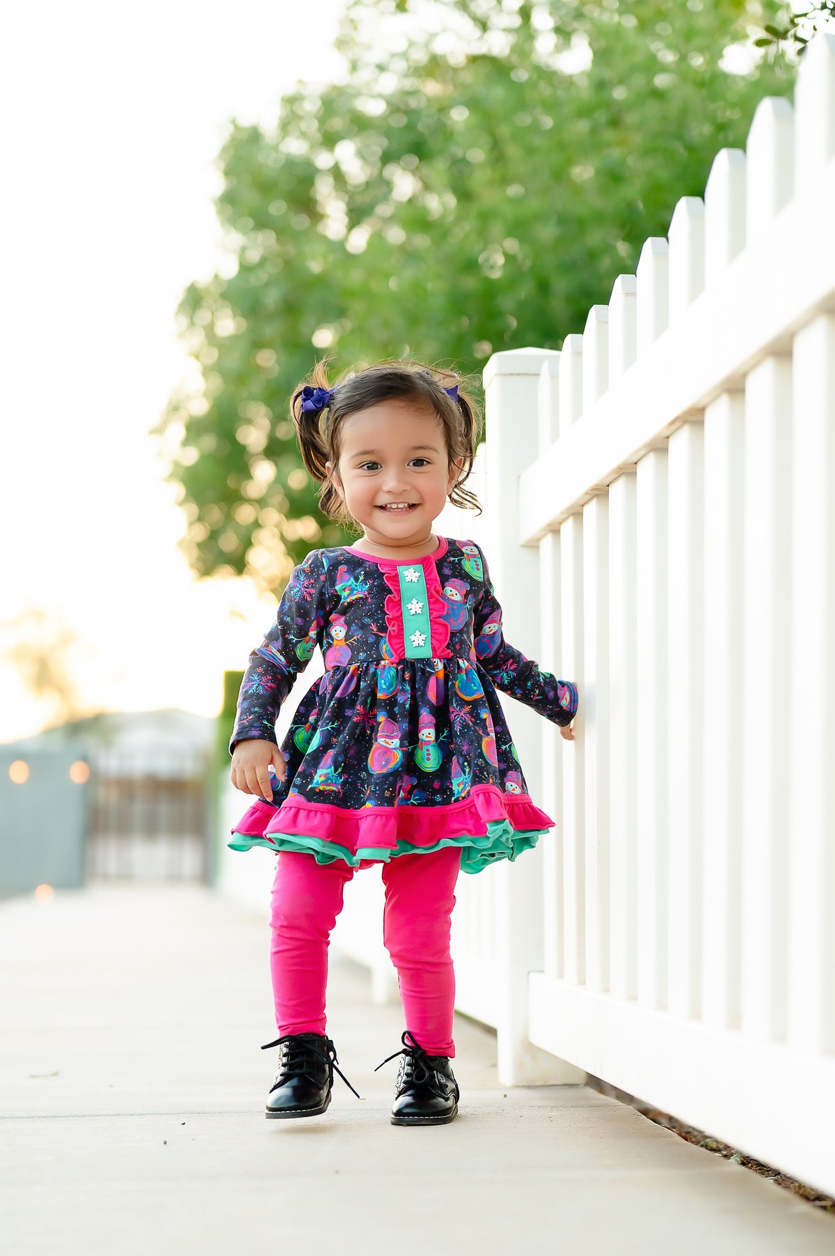Neon Snowman Tunic Set- Preorder
