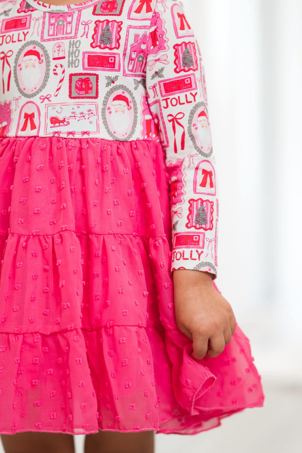 Jolly & Pink Swiss Dot Dress- Preorder