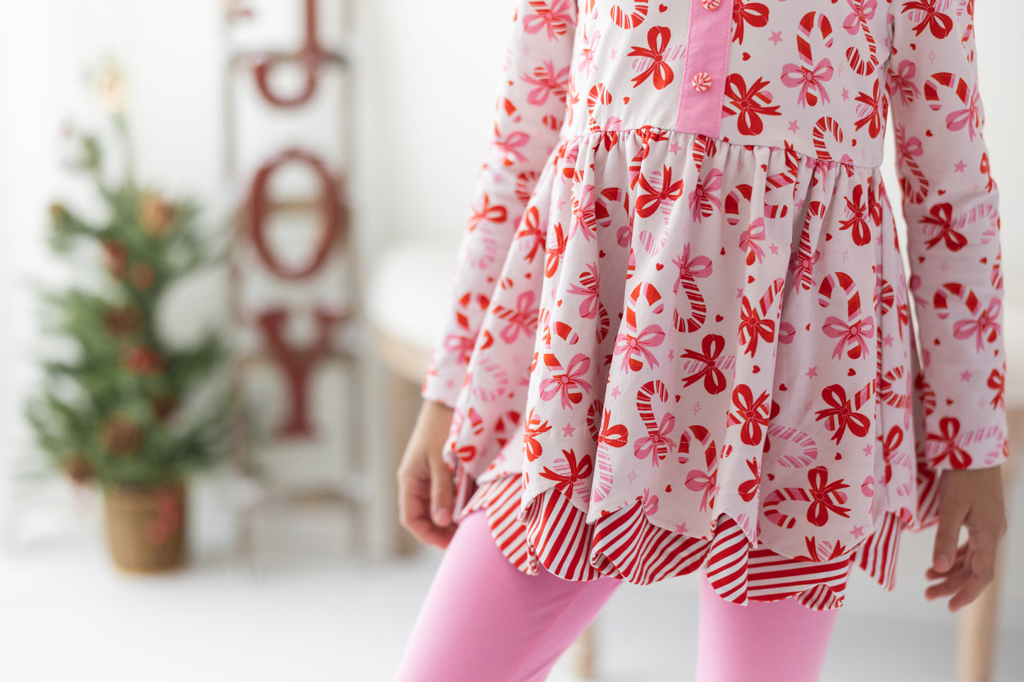 Candy Cane Cutie Tunic Set - Preorder