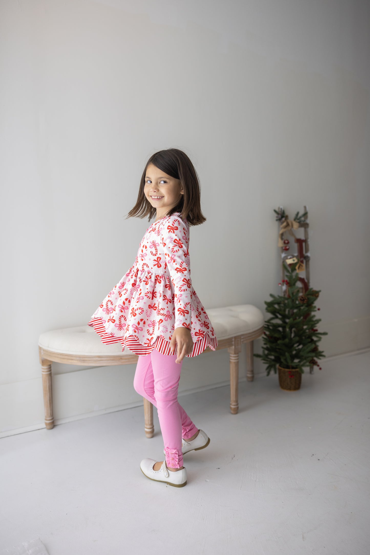 Candy Cane Cutie Tunic Set - Preorder