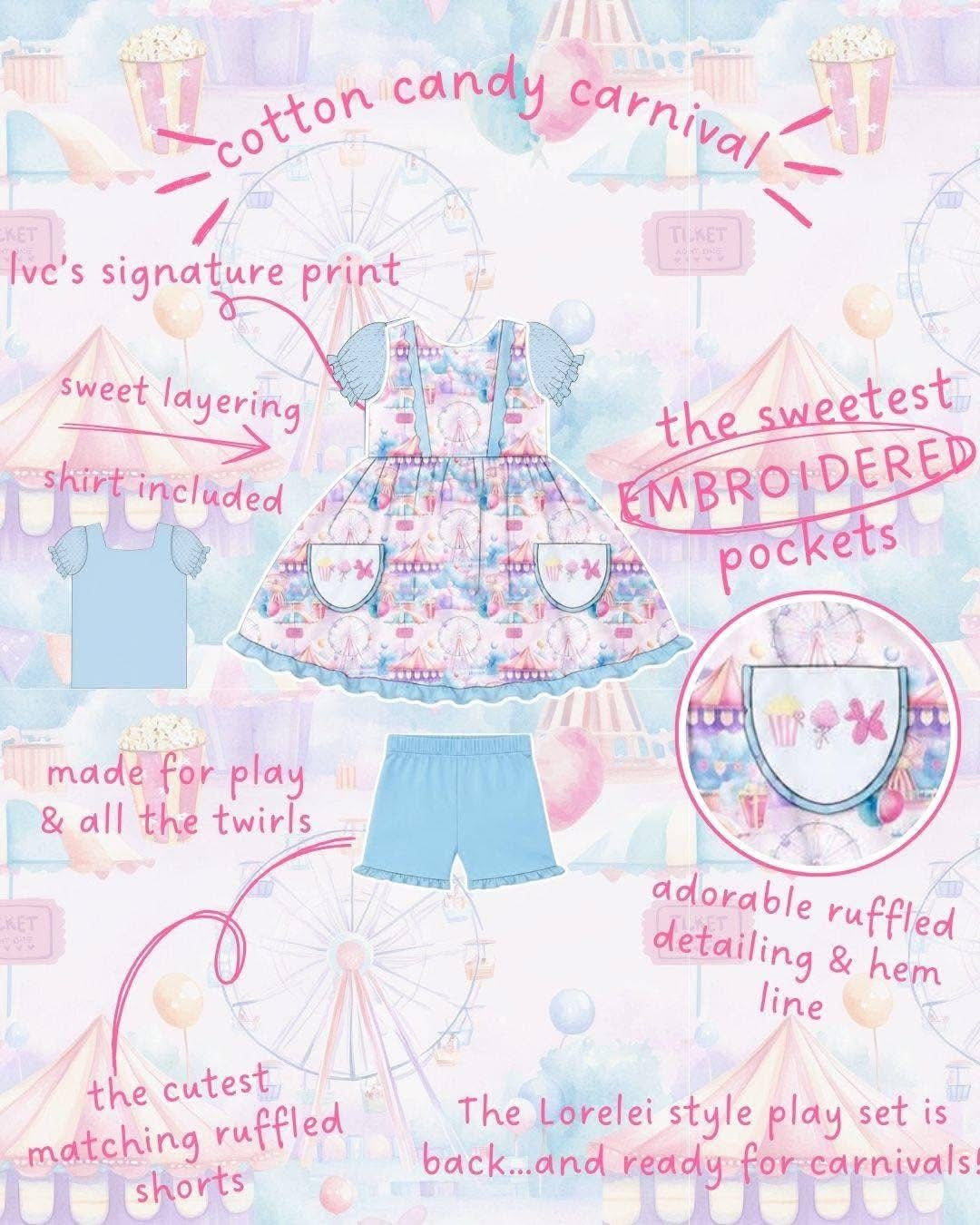 Cotton candy carnival Lorelei 3pc- RTS