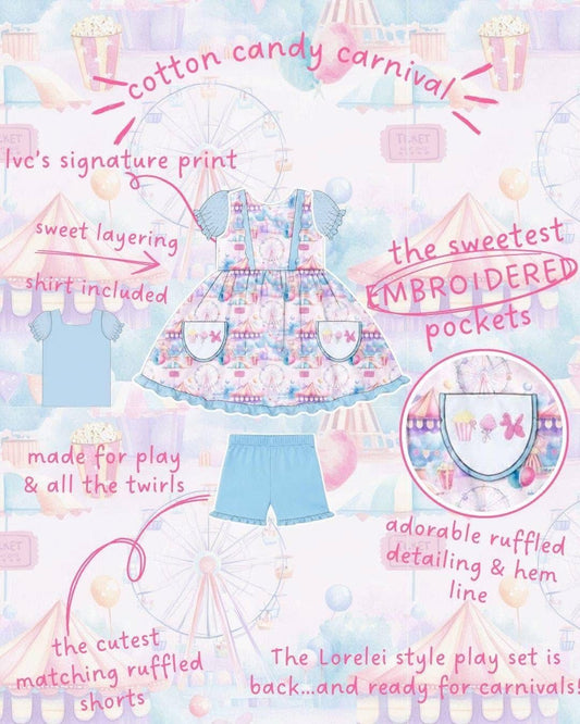 Cotton candy carnival Lorelei 3pc- RTS