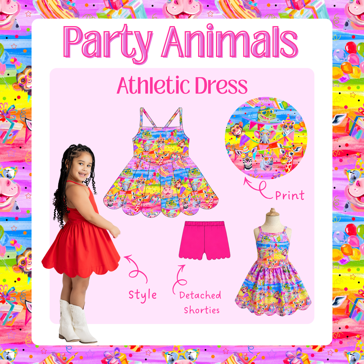 Athletic Dress- The Kinley {{ Party Animals Collection}} - Preorder