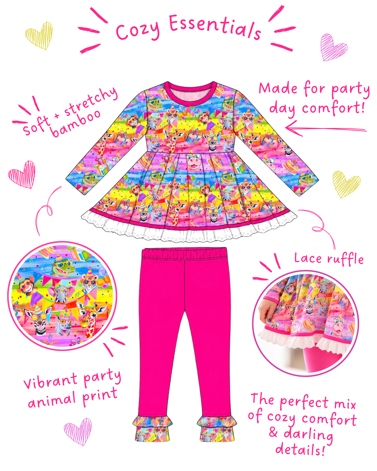 Cozy Essentials {{ Party Animals Collection }}- Preorder