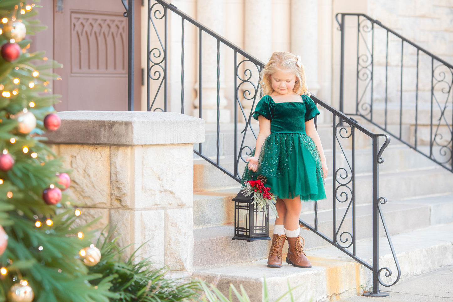 Evergreen Elliette Dress - Preorder {{Available 8.12 8pm EST}}