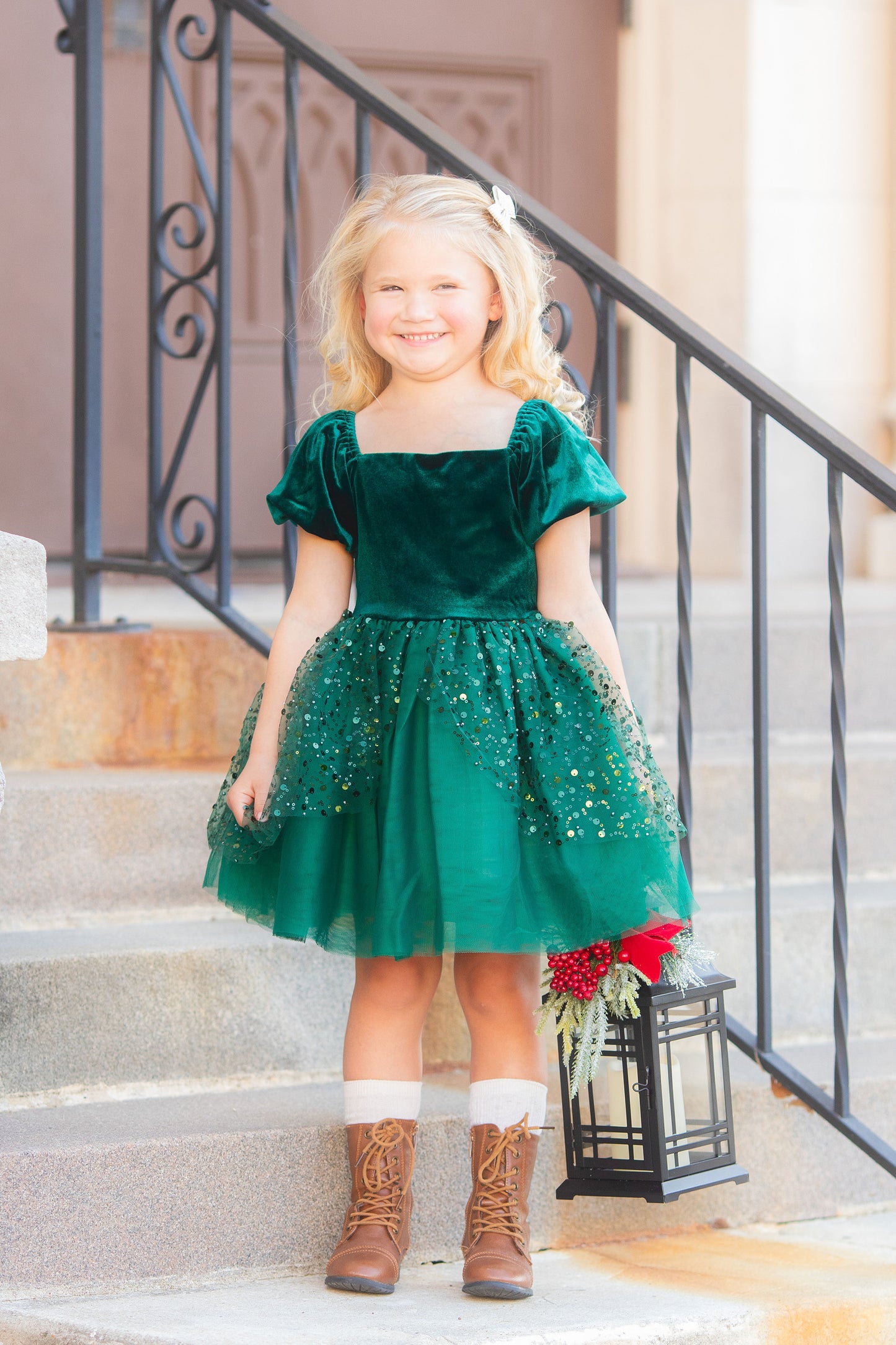 Evergreen Elliette Dress - Preorder {{Available 8.12 8pm EST}}